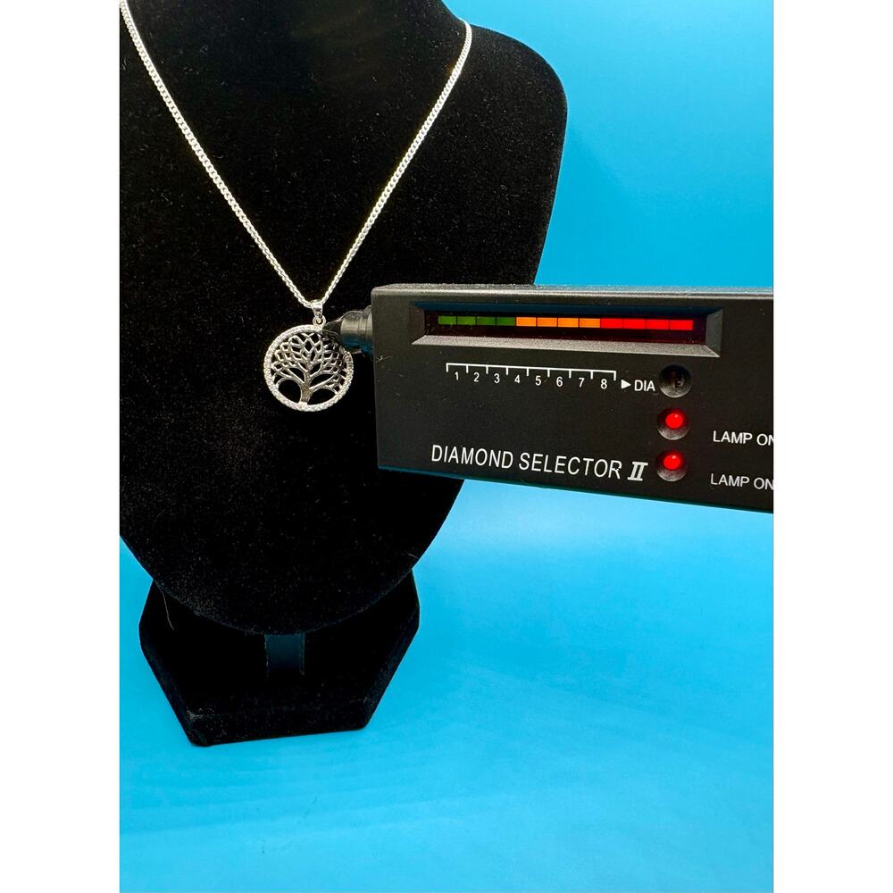 925 Silver Moissanite Tree of Life Sterling Silver Necklace